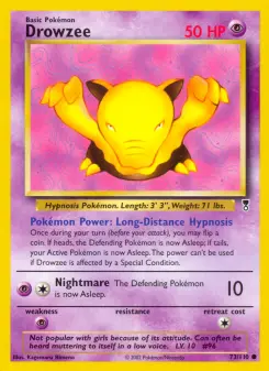 Pokémon-Karte Drowzee 073/110