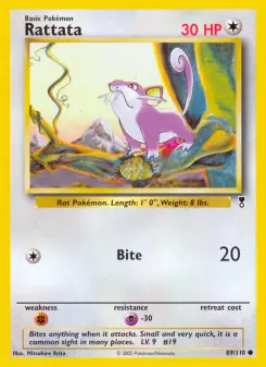 Pokémon-Karte Rattata 089/110