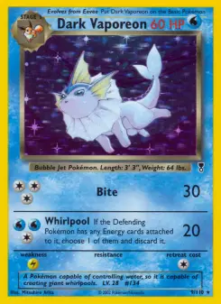 Pokémon-Karte Dark Vaporeon 009/110