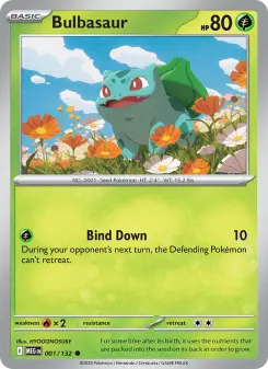 Pokémon-Karte Bulbasaur 001/132