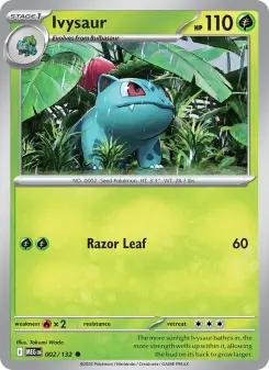 Pokémon-Karte Ivysaur 002/132