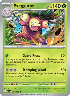 Pokémon-Karte Exeggutor 005/132