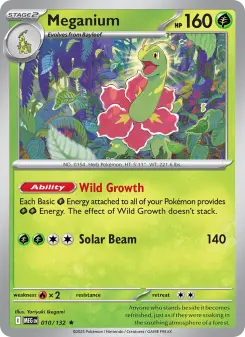 Pokémon-Karte Meganium 010/132