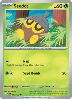 Pokémon-Karte Seedot 013/132