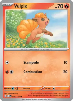 Pokémon-Karte Vulpix 019/132