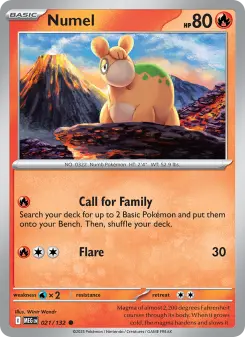 Pokémon-Karte Numel 021/132