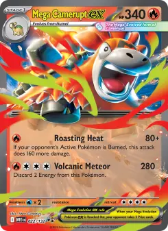 Pokémon-Karte Mega Camerupt ex 022/132
