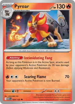 Pokémon-Karte Pyroar 024/132
