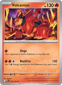Pokémon-Karte Volcanion 025/132