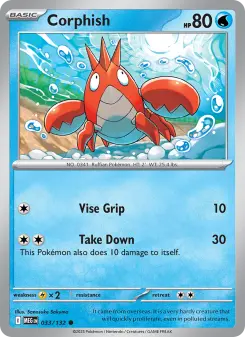 Pokémon-Karte Corphish 033/132