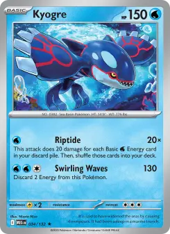 Pokémon-Karte Kyogre 034/132