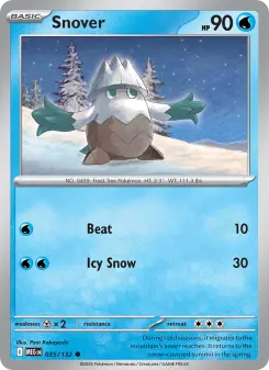 Pokémon-Karte Snover 035/132