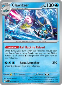Pokémon-Karte Clawitzer 038/132