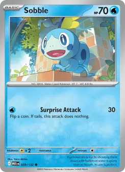 Pokémon-Karte Sobble 039/132