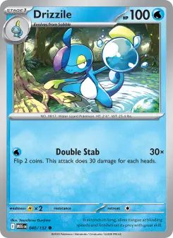 Pokémon-Karte Drizzile 040/132
