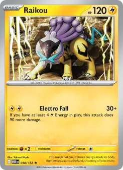 Pokémon-Karte Raikou 048/132