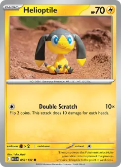 Pokémon-Karte Helioptile 052/132