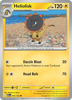 Pokémon-Karte Heliolisk 053/132