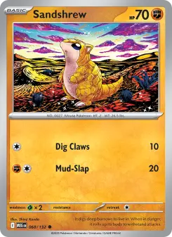 Pokémon-Karte Sandshrew 068/132