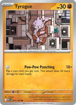 Pokémon-Karte Tyrogue 071/132