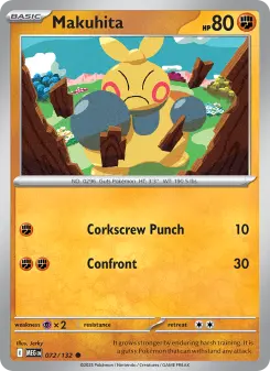 Pokémon-Karte Makuhita 072/132