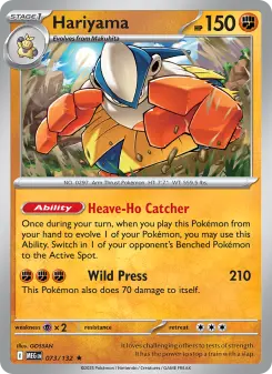 Pokémon-Karte Hariyama 073/132