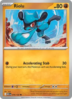 Pokémon-Karte Riolu 076/132