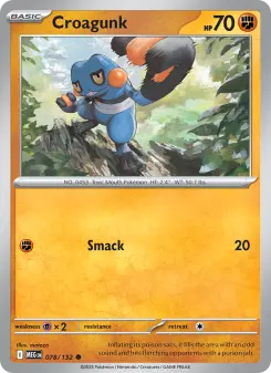 Pokémon-Karte Croagunk 078/132