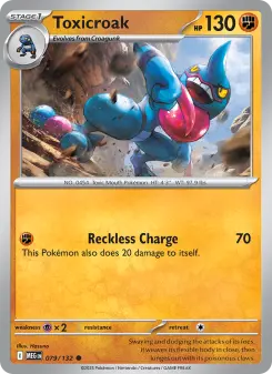 Pokémon-Karte Toxicroak 079/132