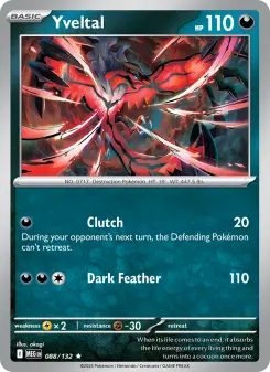 Pokémon-Karte Yveltal 088/132