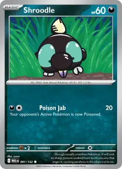Pokémon-Karte Shroodle 091/132