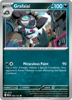 Pokémon-Karte Grafaiai 092/132