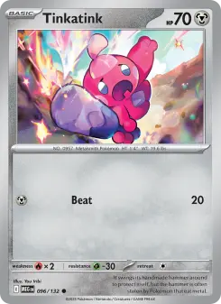 Pokémon-Karte Tinkatink 096/132
