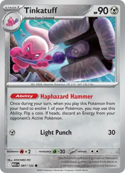 Pokémon-Karte Tinkatuff 097/132