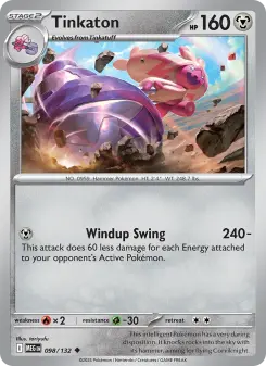 Pokémon-Karte Tinkaton 098/132