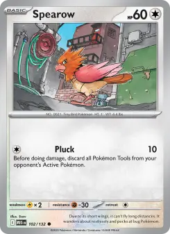 Pokémon-Karte Spearow 102/132