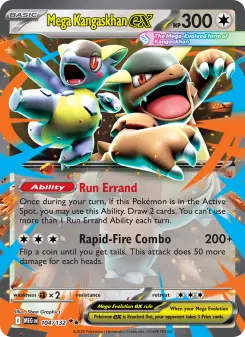Pokémon-Karte Mega Kangaskhan ex 104/132