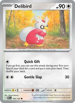Pokémon-Karte Delibird 105/132