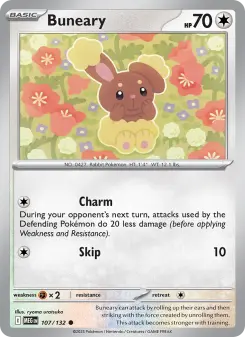 Pokémon-Karte Buneary 107/132