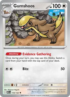 Pokémon-Karte Gumshoos 110/132