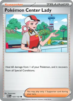 Pokémon-Karte Pokémon Center Lady 123/132