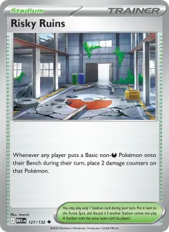Pokémon-Karte Risky Ruins 127/132