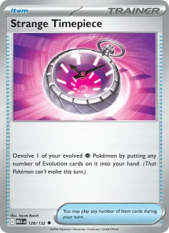 Pokémon-Karte Strange Timepiece 128/132