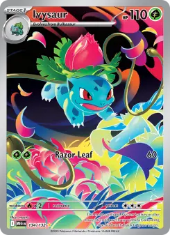 Pokémon-Karte Ivysaur 134/132