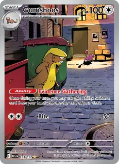 Pokémon-Karte Gumshoos 153/132