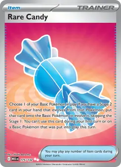 Pokémon-Karte Rare Candy 175/132