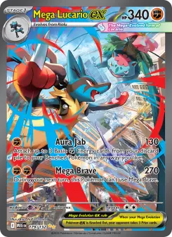 Pokémon-Karte Mega Lucario ex 179/132