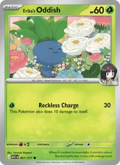 Pokémon-Karte Erika's Oddish 001/217