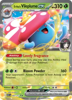 Pokémon-Karte Erika's Vileplume ex 003/217