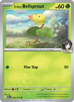 Pokémon-Karte Erika's Bellsprout 004/217